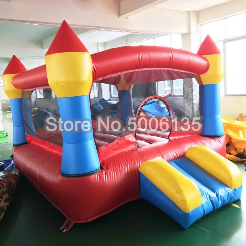 Big Inflatable Games Bouncer Double Sides Free Gift PE Balls Inflatable Jumping Bouncy Castle House Outdors Toys