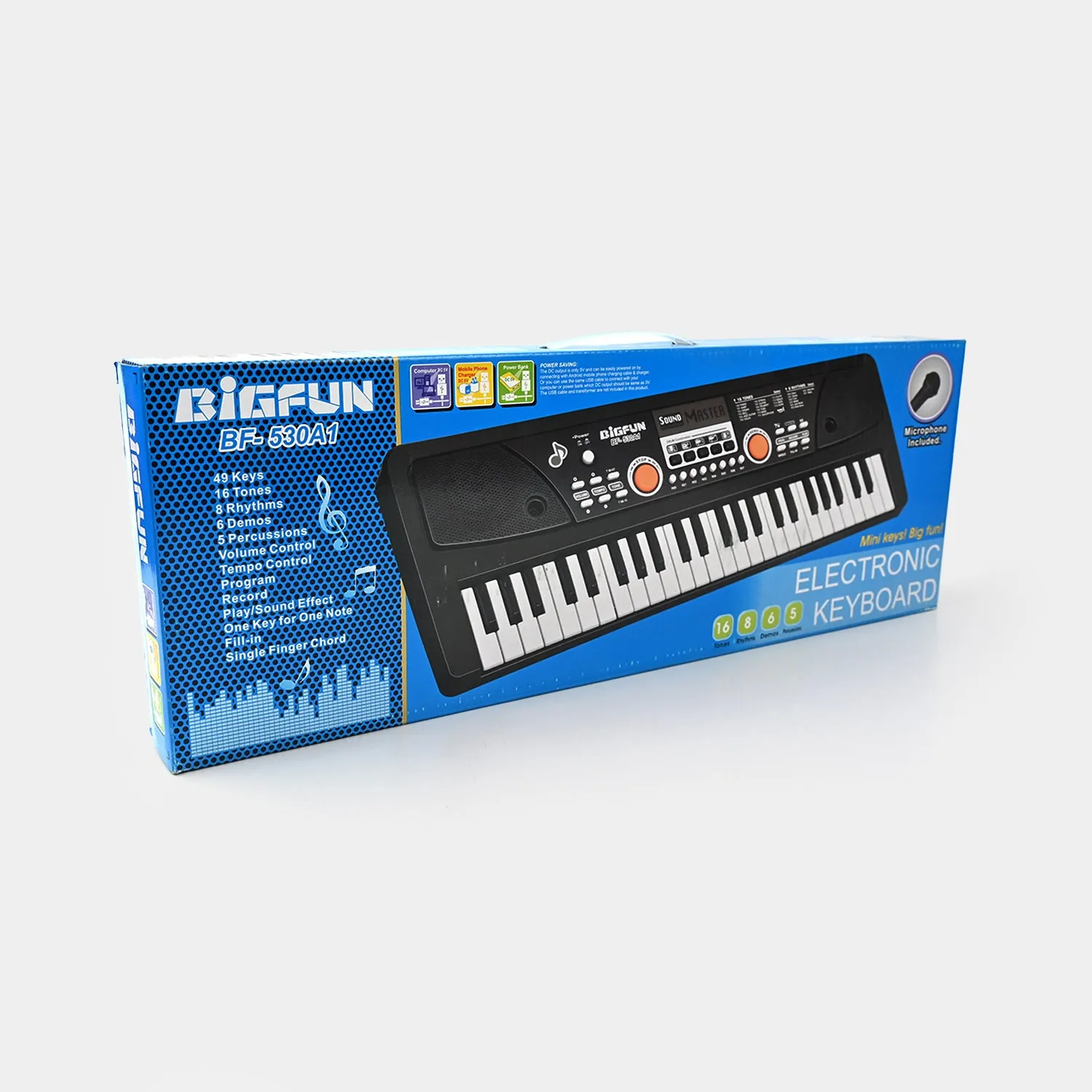 Bigfun BF-530A1 Electronic Keyboard – 49 Keys
