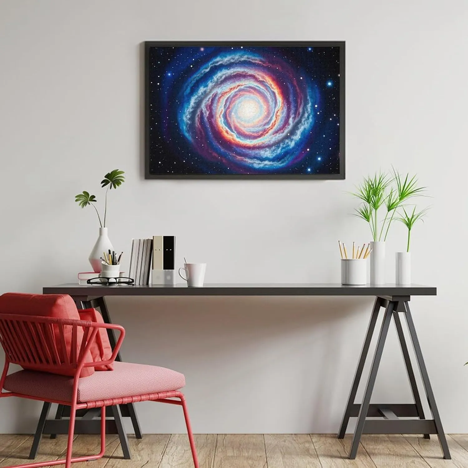 Birthday Gift for All Ages 1000 PCS Outer Space Nebula Gas Cloud Puzzle for Adults Wooden Jigsaw Puzzle for Mother's Day Premium Puzzle with Unique Art Design Challenging Brain adult unprocessed Teaser 