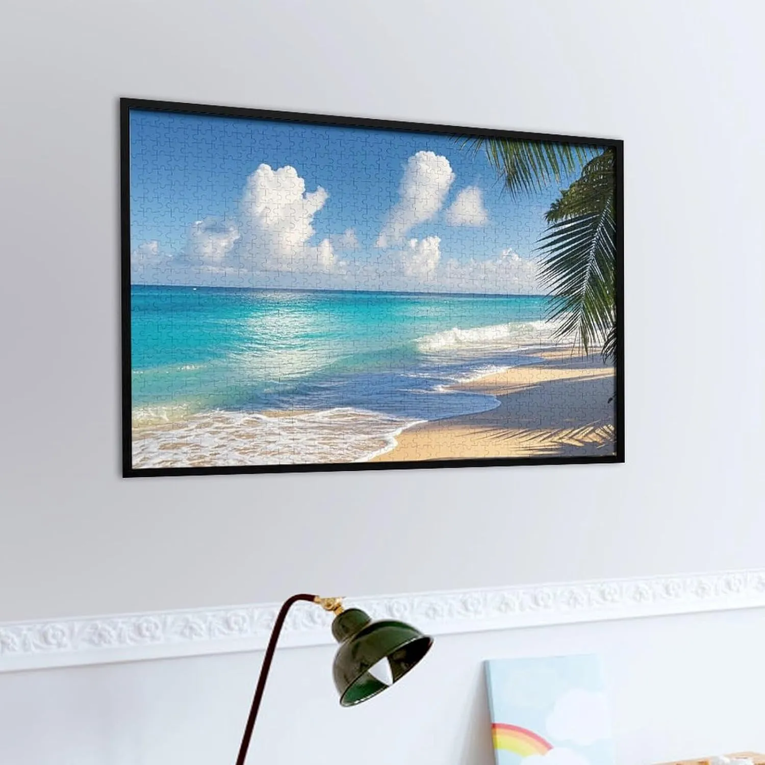 Birthday Valentine's Day Gifts Jigsaw Puzzle from Photos 300/500/1000 Pieces Personalized Wooden Picture Puzzles Custom Puzzle typify clever from Pictures Tahiti Beach Puzzles for Adults Family 