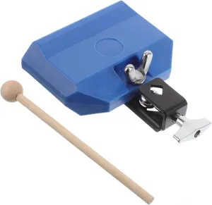 Blue Color Educational Musical Cowbell with Mallet Stick Safe Plastic Percussion Instrument for Promotes Rhythm and Coordination Skills for School and Home gist displace epoch immobility accessible Use 