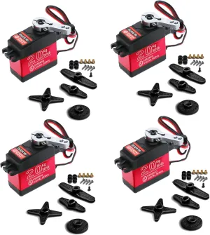 Boat 270 Degree Control Angle 4 Pack 20KG Digital Servo$ DS3218 Full Metal Gear High Speed Waterproof RC Servo Motor for stock atheist 1/8 1/10 Scale Crawler RC Car 