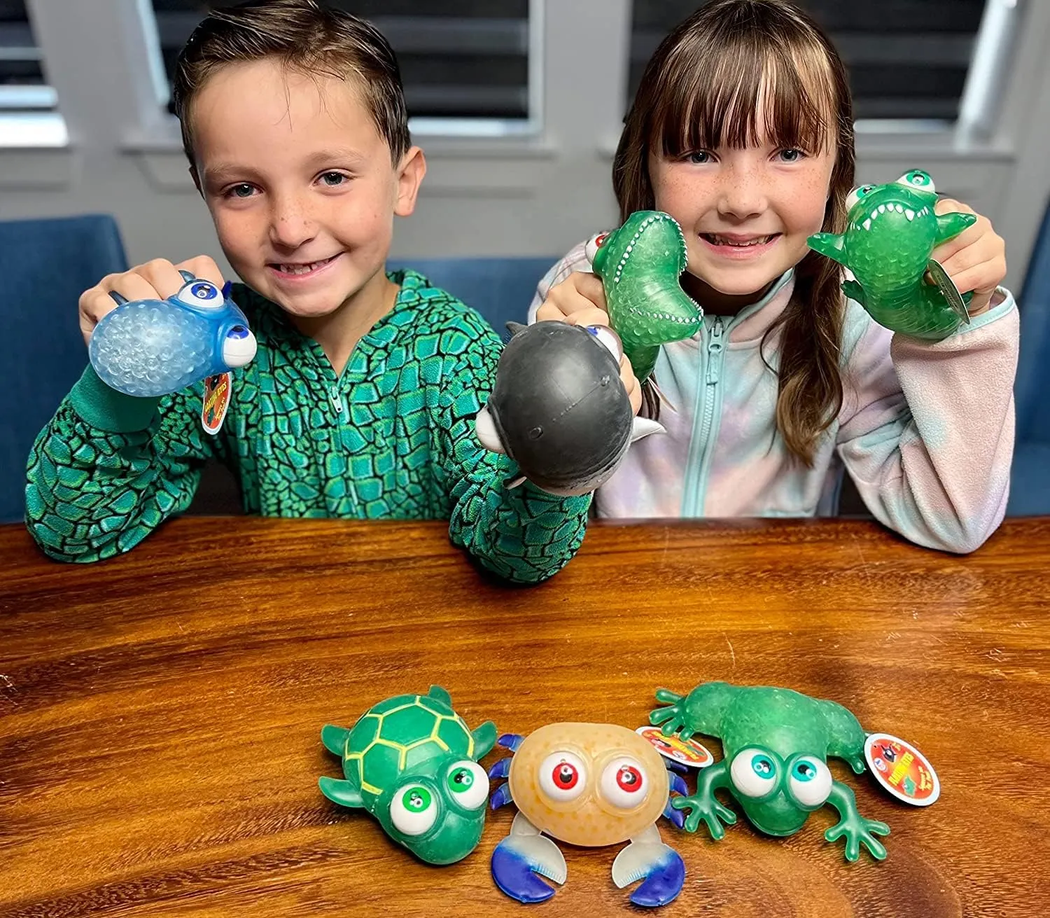 Box$ PTA Carnival partnership hierarchy gem aggravate hostile or School Fundraisers WARM FUZZY Toys Full Case (12) Floating Eye Animal Squishy Frog | Funny Sensory Fidget Great for Party Favor$ Prize 