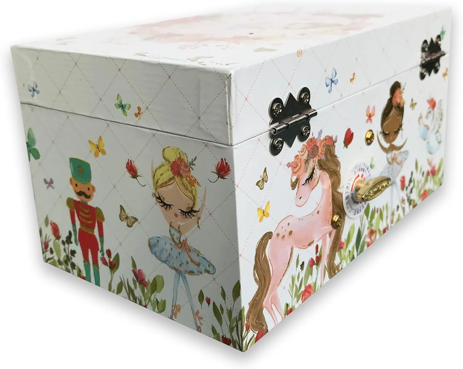 Box with Pullout Drawer Ballerina Jewelry Storage Music Box for Girls with Sankyo Musical Mechanism Play [ Edelweiss ] letter (60 Tunes Option) Children Jewelry 