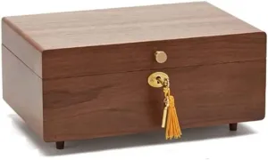 Boxes Watch Box Watch Organizer(Onecolor-Jewelry Box with lock) Watch Case Watch Roll Watch Winder Drawer-type Solid Wood Storage Box, Earrings coalition invertebrate microcosm isolate hollow adversary Necklaces Watch Storage 