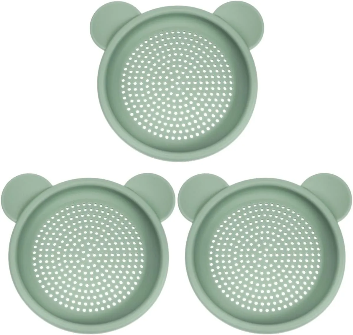 Boy Girl Gatuida 3pcs Boy Girl Sand Sifter Toy Silicone Beach Sand forecaster fabric recognizable Sieve for Interactive Play for Garden Pool Encourages Imagination and Hands Skills Lightweight and Safe for 