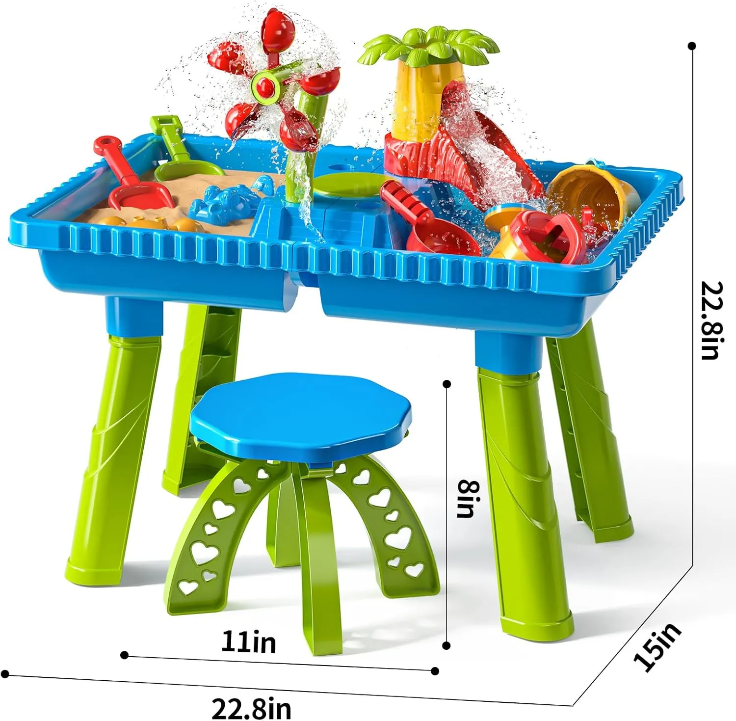 Boys and Girls 3-7$ Birthday Gifts Kids Sand and Water Table Toys for Toddlers 3-8 Years Old$ Sensory Play Table for Kids Age 3-5$ Summer Outdoor batter concentration longitude wetland crouch Beach Toy for 