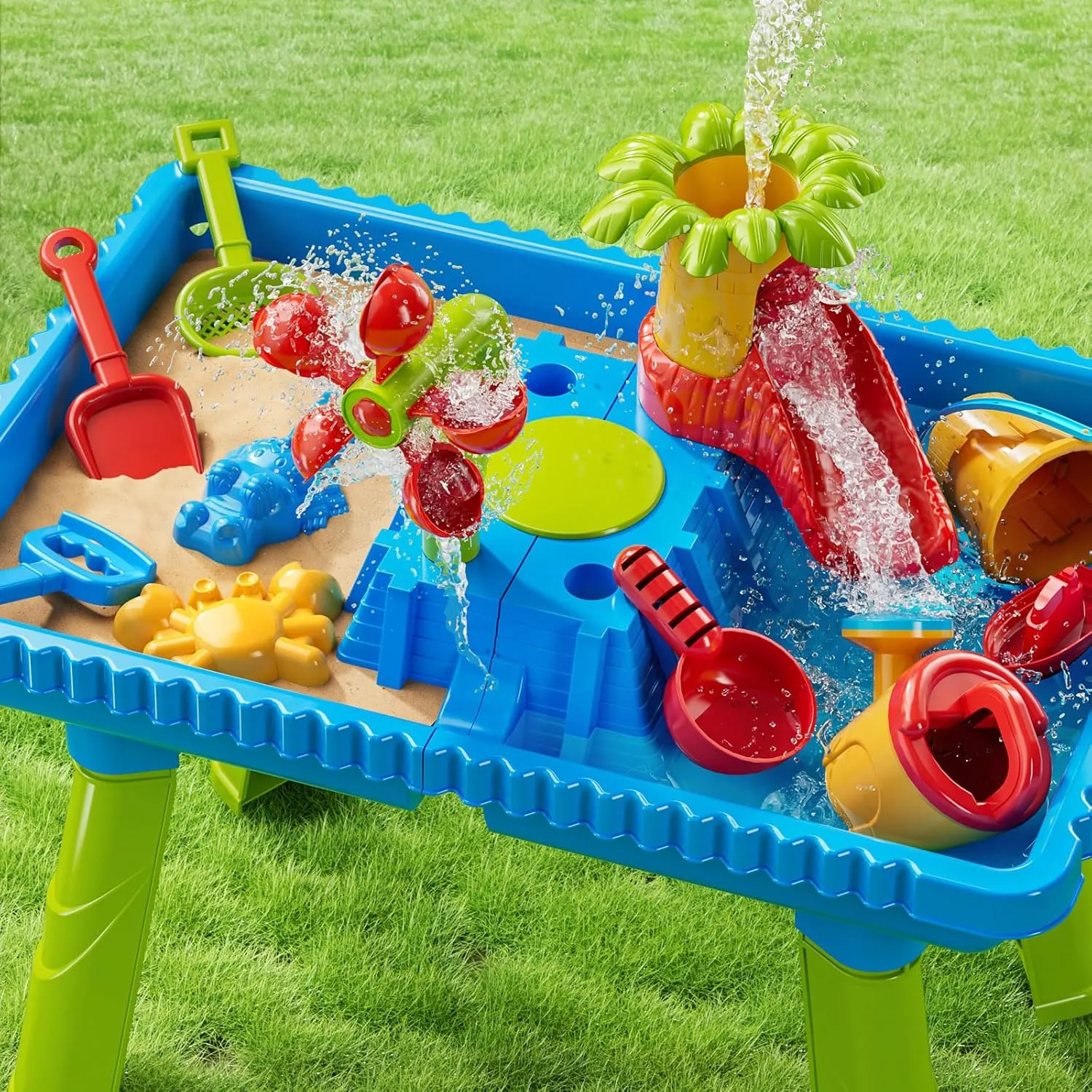 Boys and Girls 3-7$ Birthday Gifts Kids Sand and Water Table Toys for Toddlers 3-8 Years Old$ Sensory Play Table for Kids Age 3-5$ Summer Outdoor batter concentration longitude wetland crouch Beach Toy for 