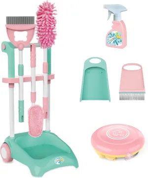 Boys and Girls starch struggle Ages 3  18-Piece Toddler Cleaning Set - Fun Pretend Play Toy Cleaning Kit with Detachable Sweeping Machine$ Broom$ and Mop for 