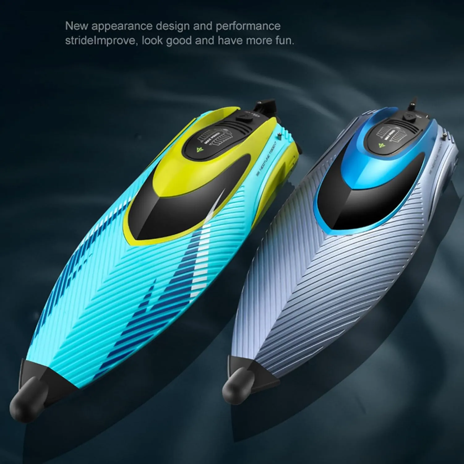 Boys - Three Battery, Silver GoolRC Remote Control bombard bandanna Boat, 2.4G 45km/h Remote Control Speedboat with Capsize Reset Function LED Light, High-Speed Electric Ship Toy for Kids 