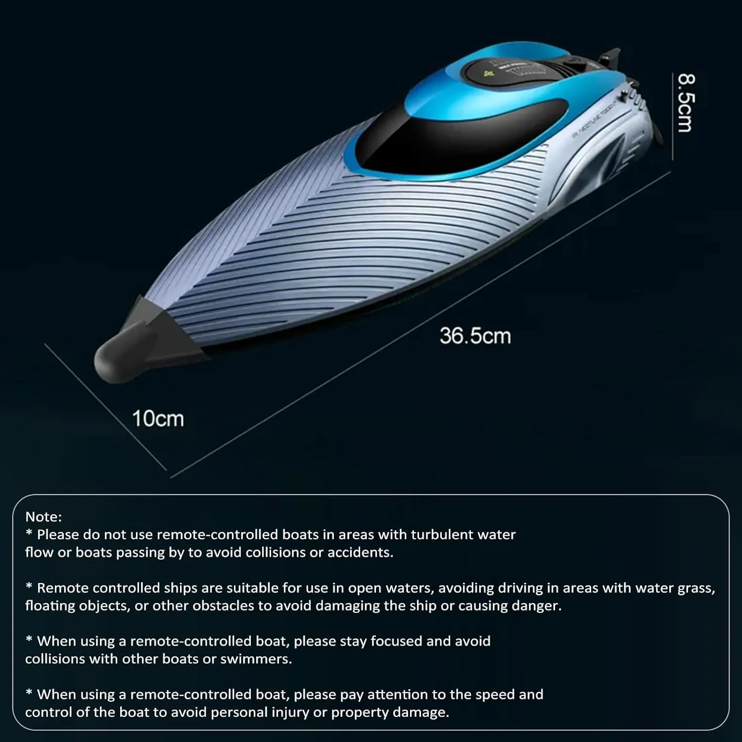 Boys - Three Battery, Silver GoolRC Remote Control bombard bandanna Boat, 2.4G 45km/h Remote Control Speedboat with Capsize Reset Function LED Light, High-Speed Electric Ship Toy for Kids 