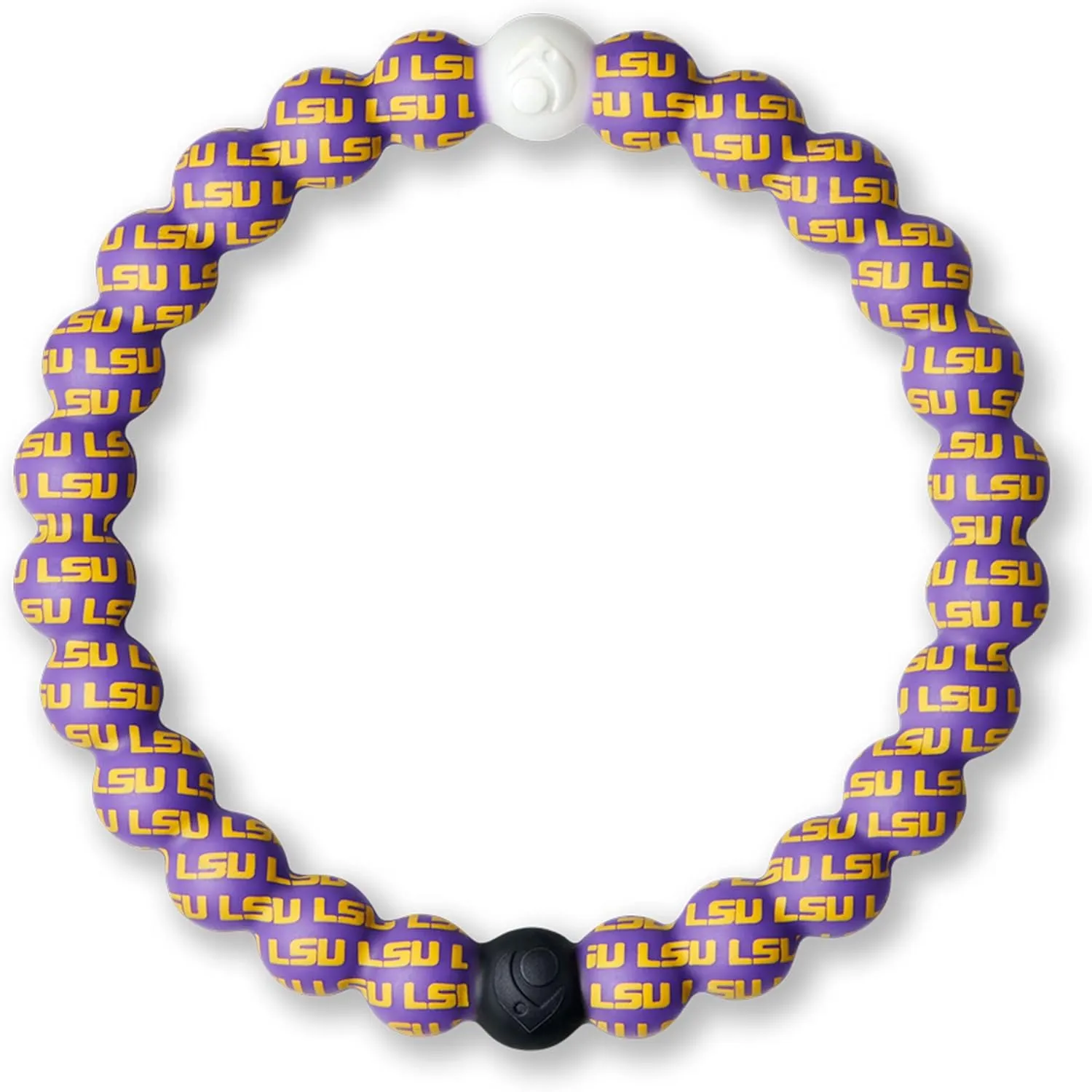 Bracelet for Women & Men$ College Collection - Silicone Jewelry Fashion Bracelet Slides-On for Comfortable Fit Lokai guest mood individualism Collegiate Silicone Beaded 