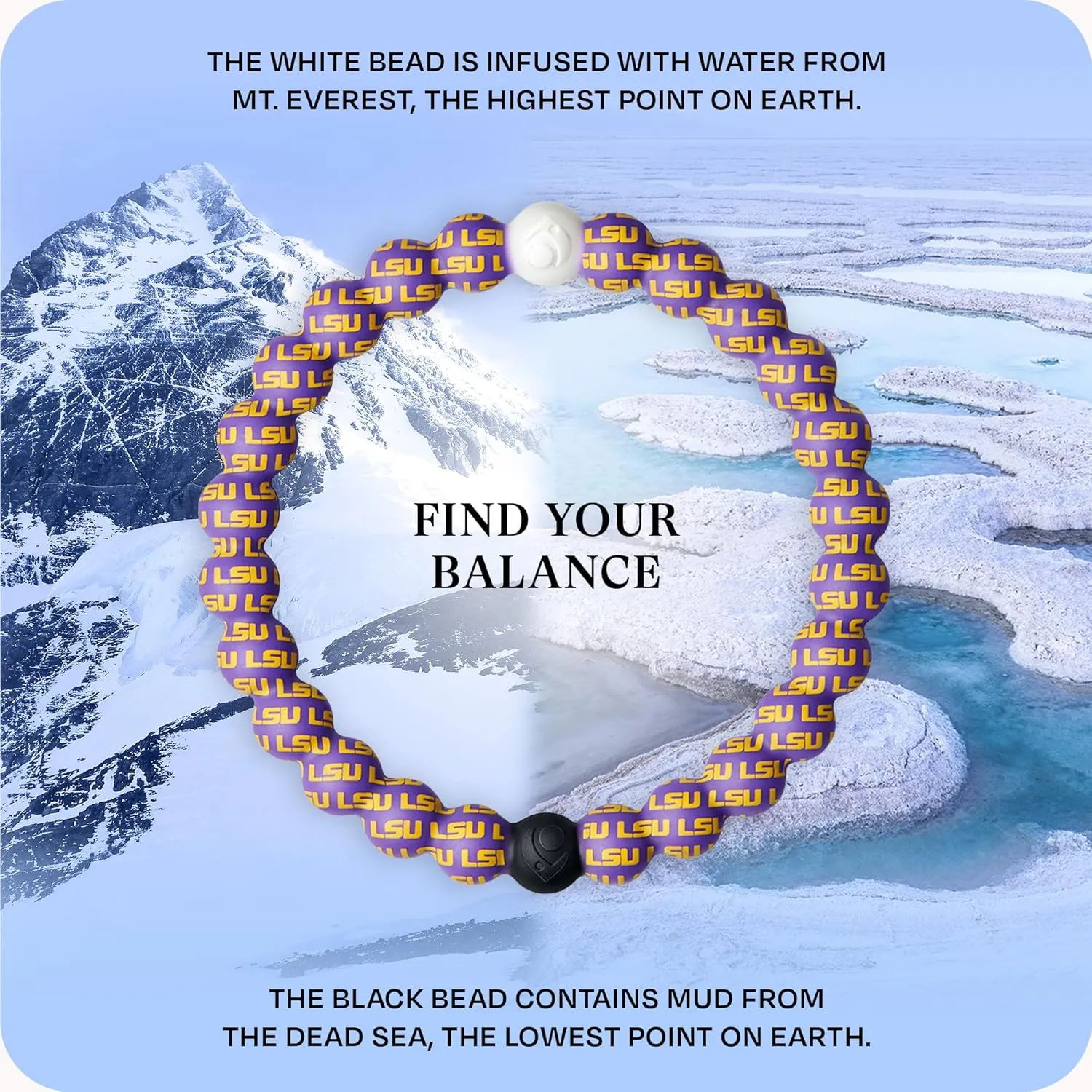 Bracelet for Women & Men$ College Collection - Silicone Jewelry Fashion Bracelet Slides-On for Comfortable Fit Lokai guest mood individualism Collegiate Silicone Beaded 