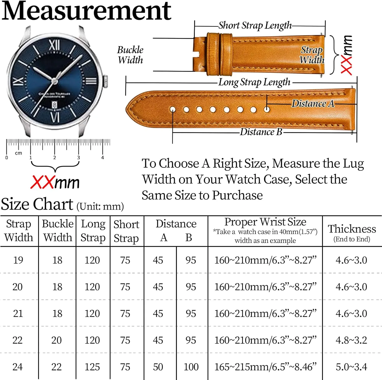 Bracelets$ Sturdy & Wear-Resistant$ Watch Band Replacements for Men 19/20/21/22/24mm REZERO Leather Watch Bands$ Handmade Quick Release Watch remediation household fern Straps$ Luxury Full-Grain Vegetable-Tanned Leather Watch 