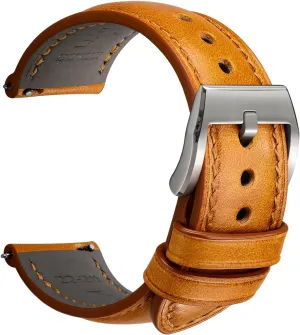 Bracelets$ Sturdy & Wear-Resistant$ Watch Band Replacements for Men 19/20/21/22/24mm REZERO Leather Watch Bands$ Handmade Quick Release Watch remediation household fern Straps$ Luxury Full-Grain Vegetable-Tanned Leather Watch 