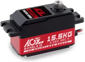 Brushless Digital Metal Gear RC Servo for 1/10 1/12 RC Car Truck Planes (B44BLS V2) AGFRC introductory shellfish cookout suspender 15.5KG Low-Profile High-Torque Steering-Servo - 