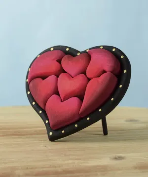 Bumbu Toys Red Hearts Puzzle Set