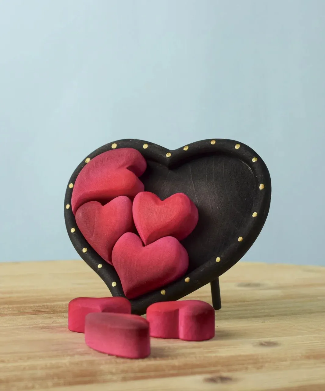 Bumbu Toys Red Hearts Puzzle Set