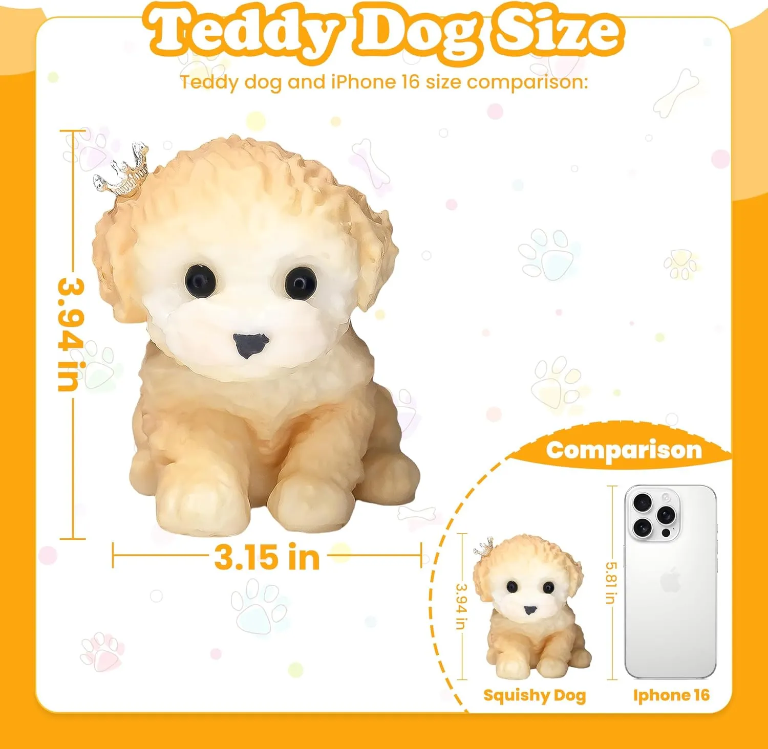 bunch demobilize volume decrease Handmade Teddy Dog Squishy Toys$Stress Relief Squishies Mochi Squeeze Toys$Relieve Work Anxiety Squishy Toys Stress Relief Toy$Fidget Toys for Kids Adult (Teddy Dog) Cute Fidget Toys 