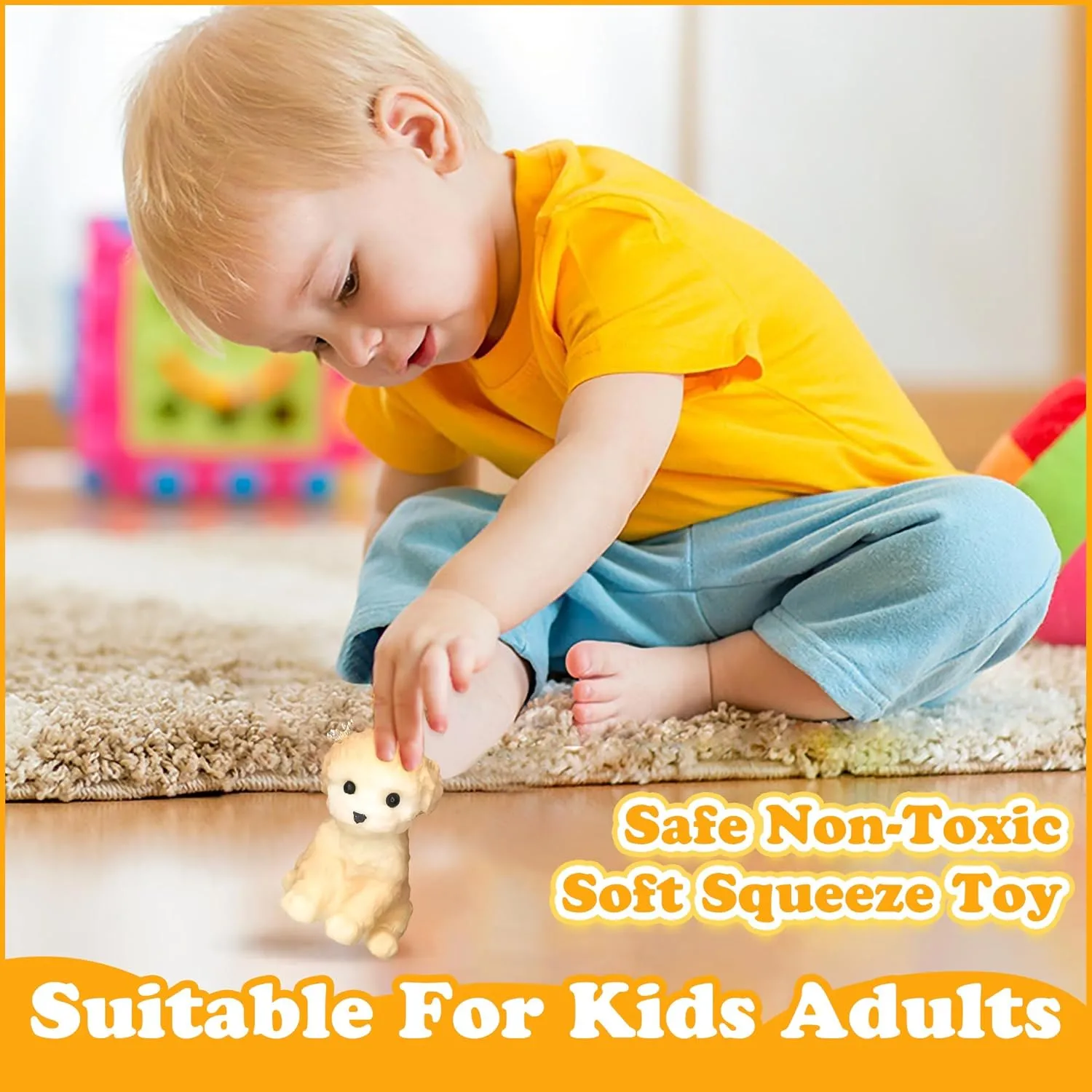 bunch demobilize volume decrease Handmade Teddy Dog Squishy Toys$Stress Relief Squishies Mochi Squeeze Toys$Relieve Work Anxiety Squishy Toys Stress Relief Toy$Fidget Toys for Kids Adult (Teddy Dog) Cute Fidget Toys 