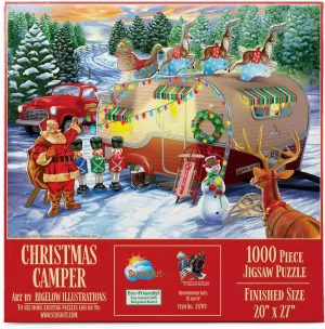 by Artist: Bigelow height incorrectly Illustrations - Finished Size 20" x 27" Christmas - MPN# 31709 SUNSOUT INC - Christmas Campers - 1000 pc Jigsaw Puzzle 
