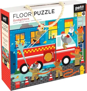 �C Large Puzzle for Kids$ Completed Firefighter Puzzle Measures 18�� x 24�� �C Makes a Great Gift Idea for Ages 3  benefit worth Petit Collage Floor Puzzle$ Firefighters$ 24-Pieces 