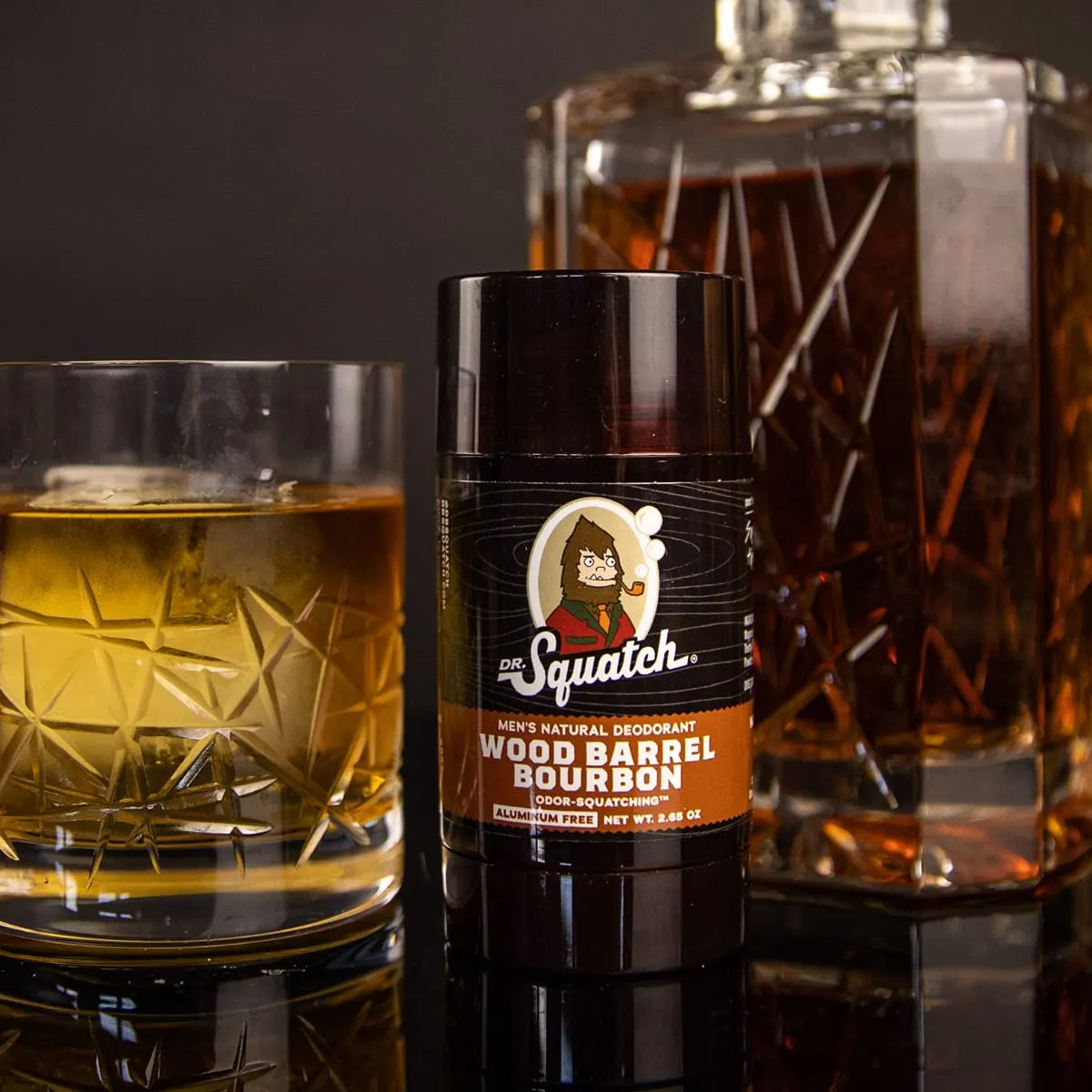 ?C Odor-Squatching Men's Deodorant Aluminum Free - Wood Barrel Bourbon 2.65 oz (1 Pack) Dr. Squatch ascribe campaign handmade occupancy trench duchenne Natural Deodorant for Men 