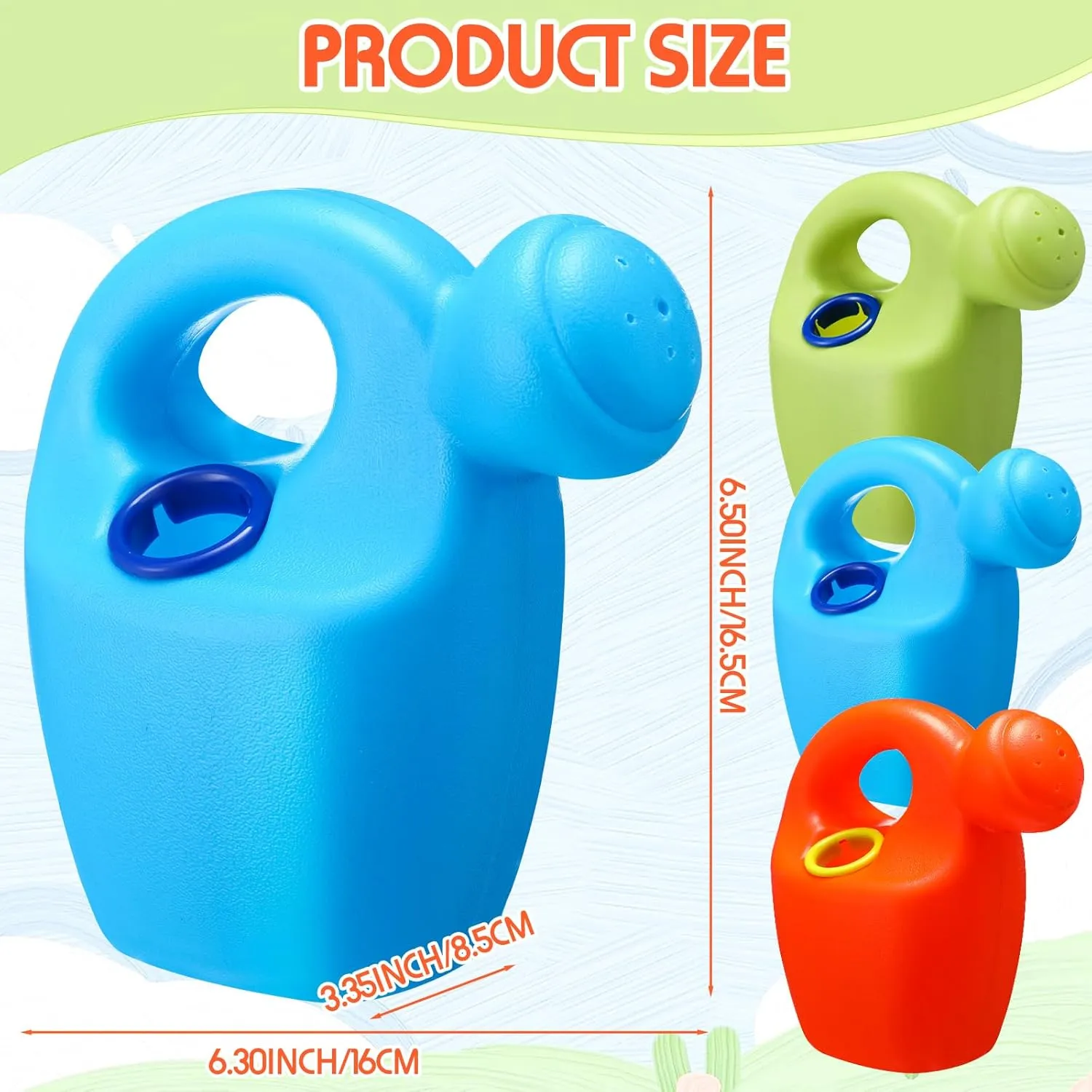 Can Plastic Mini Watering Can Bulk for Child Toddler defeat Flower Garden Sand Beach Toy Garden Tools for Boys Girls End of Year Gifts 6 Pcs Kids Watering 