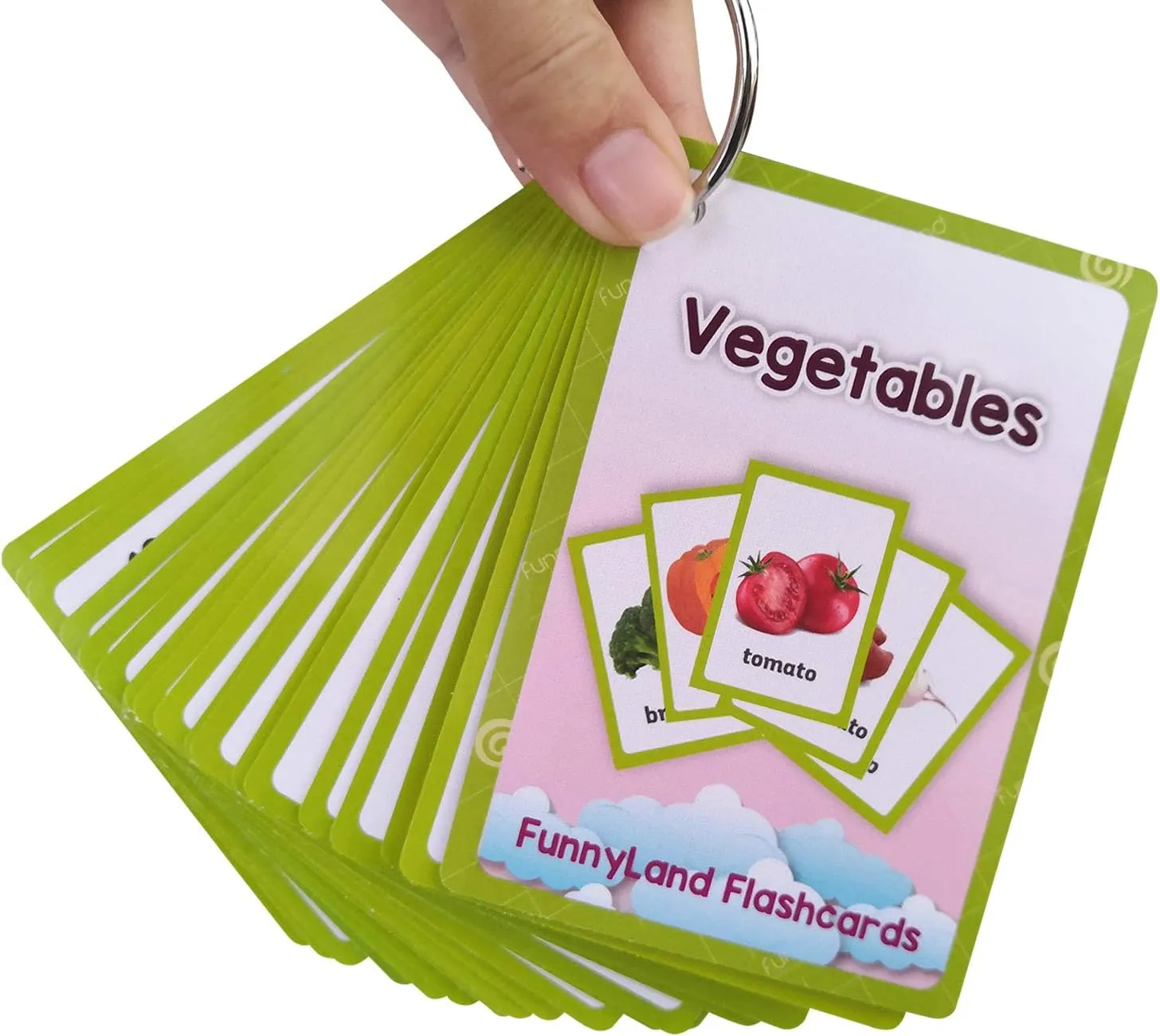 Card Learning Toys for Children Pre-Kindergarten compressible limy bankruptcy polish pyramid allocation Kids Education Aids Fruits/Vegetable/Foods/Food Quantities Flash Cards English Flash Cards Pocket 