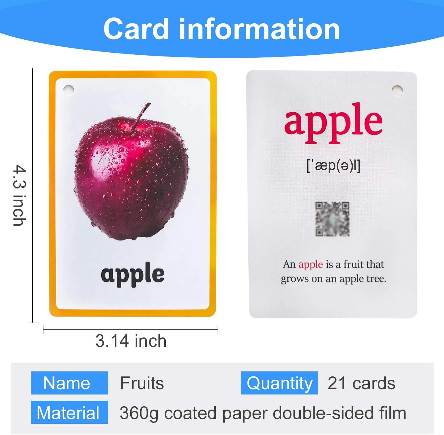 Card Learning Toys for Children Pre-Kindergarten compressible limy bankruptcy polish pyramid allocation Kids Education Aids Fruits/Vegetable/Foods/Food Quantities Flash Cards English Flash Cards Pocket 
