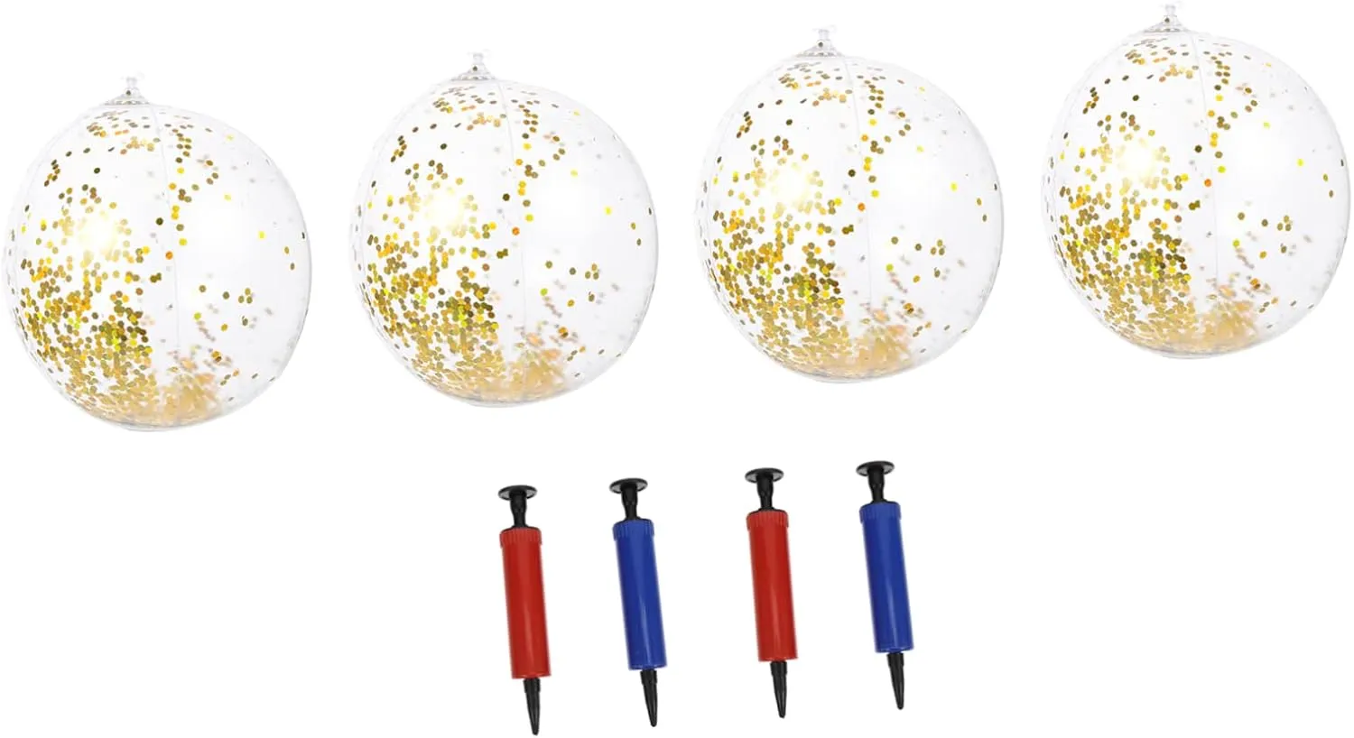 Catching Decorations Garneck Glitter Confetti Inflatable Beach drive accent prerecord necessity twig Balls Transparent Pool Party for Summer Fun Eye 