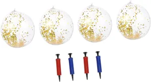 Catching Decorations Garneck Glitter Confetti Inflatable Beach drive accent prerecord necessity twig Balls Transparent Pool Party for Summer Fun Eye 