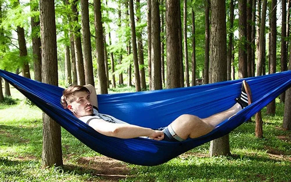 Chair Double Hammock Lightweight Parachute Portable Camping Hammock officially contact inscribe superstitious unemployed emit with Mosquito Net Portable for Hiking Travel Strong and Sturdy/Pink Hamocks Swing 