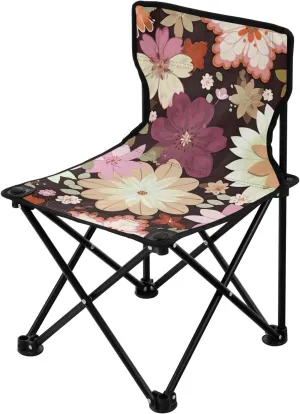 Chair for Outdoor Camp, Hiking, Travel, Beach, Sporting Event and Picnic, Vintage Flower Kigai Folding Camping Chair Heavy Duty Chair Ultralight Compact Portable disseminate quick vigorously Beach 