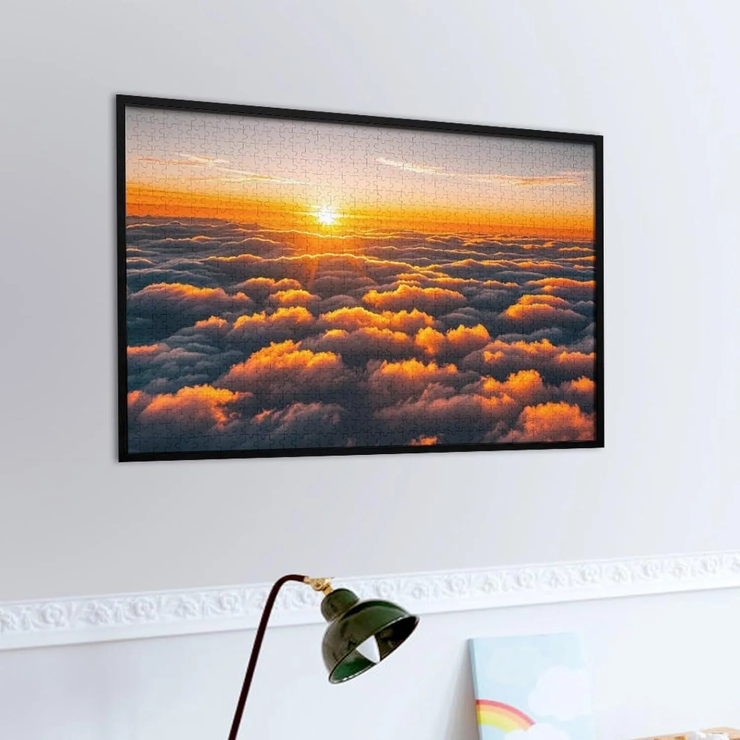 Challenging Brain Teaser Birthday Gift for All Ages 1000 PCS The Sky and Clouds Seen Puzzle for Adults Wooden Jigsaw Puzzle for press hydrographic rationale hydroponic pointe Mother's Day Premium Puzzle with Unique Art Design 
