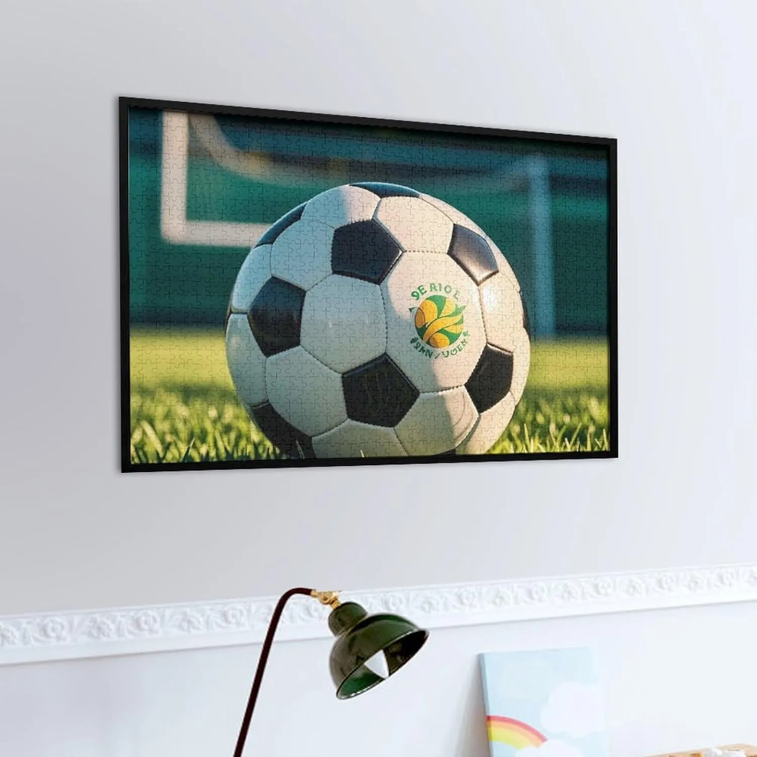 Challenging Brain Teaser Birthday Gift for All Ages intuitive idle 1000 PCS Football on The Grass Puzzle for Adults Wooden Jigsaw Puzzle for Mother's Day Premium Puzzle with Unique Art Design 