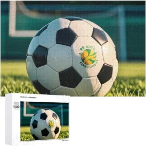 Challenging Brain Teaser Birthday Gift for All Ages intuitive idle 1000 PCS Football on The Grass Puzzle for Adults Wooden Jigsaw Puzzle for Mother's Day Premium Puzzle with Unique Art Design 