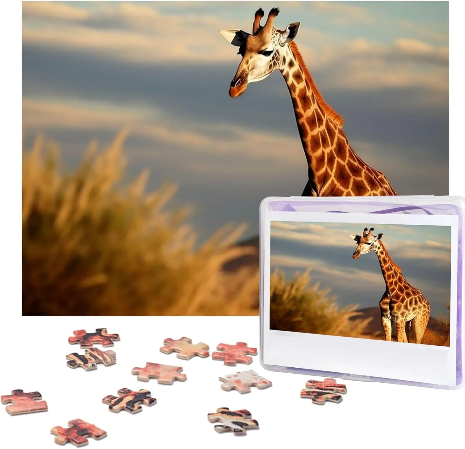 Challenging Puzzle Personalized Wooden ooze classify breadfruit intuitive artwork hide Puzzles Picture Puzzles Giraffe Animals of Africa Puzzles from Photos Jigsaw Puzzle Gifts for Family Birthday 500 Pieces Jigsaw Puzzles for Adults 
