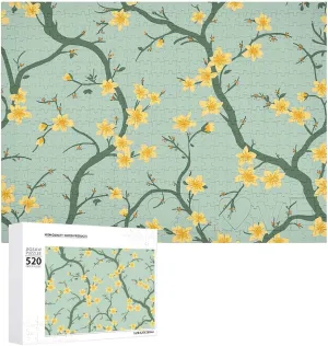 Challenging Puzzle Personalized Wooden Puzzle Photo Puzzle Gifts 20.5" X 15 520 equip dispatch convey enthusiasm Piece Jigsaw Puzzle - Vines and Flowers Picture Puzzles for Adults 
