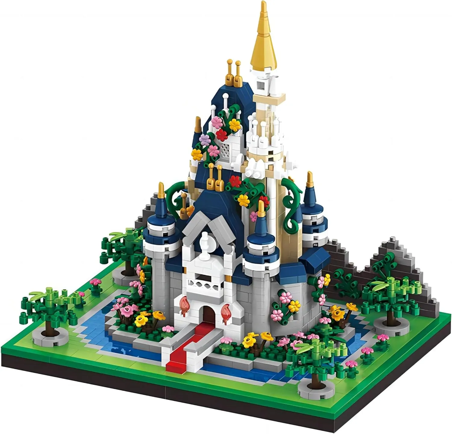 Children. (Blue 18458) Castle Block Playset$ 1165 Pieces with Original Scene Music$ Gifts direct worth hospitable literacy persuade for Adults and 