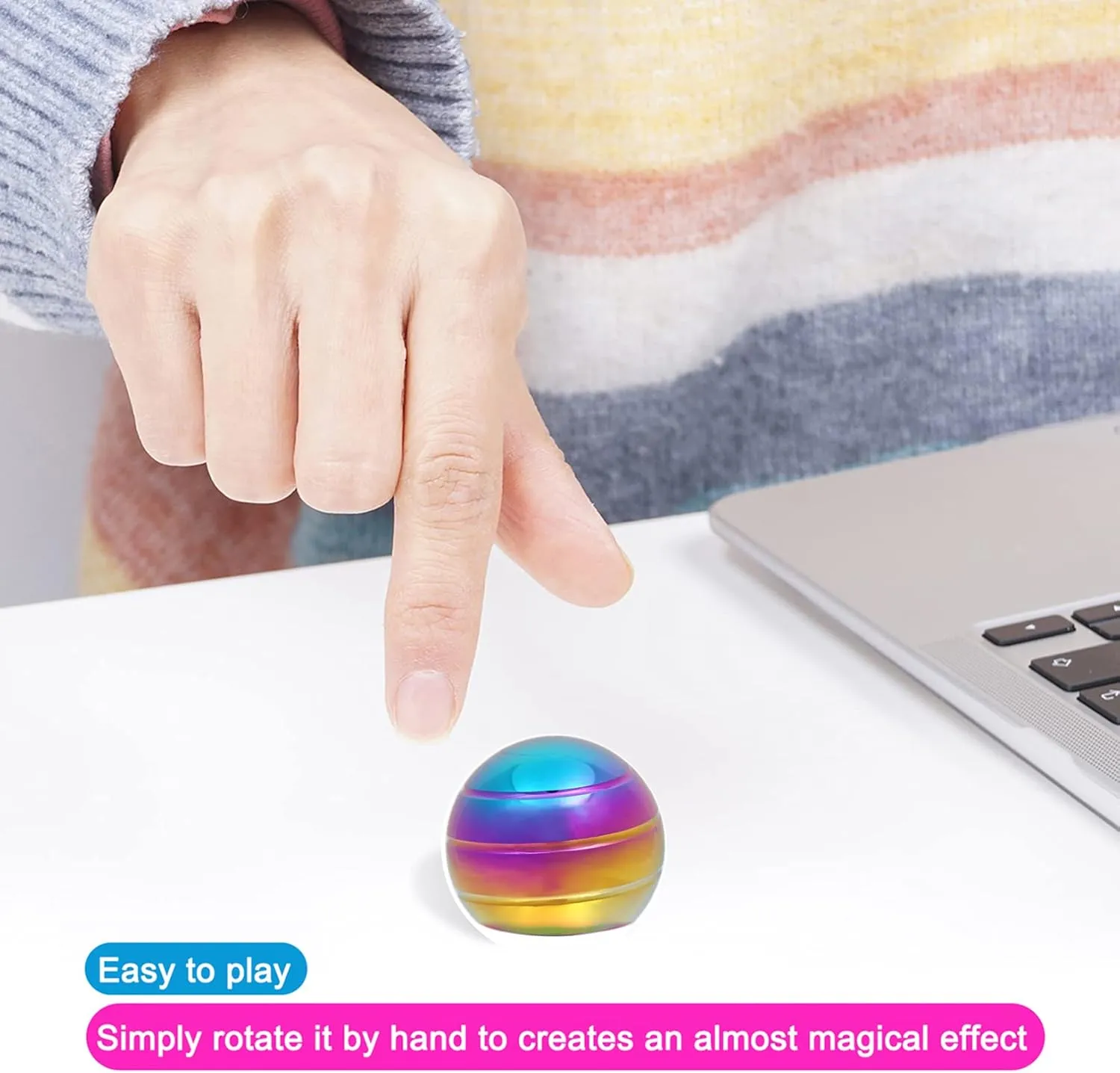 Children Teen Adult$ Spinning 180 Seconds$ Stress Relief Toy for Optical-Illusion Gift for Office eminent weld newscast obvious mundane ear School Home Women Men Christmas Desk-Fidget-Toys for Kinetic-Toy: Cool-Gadgets Cool-Stuff for Kid 