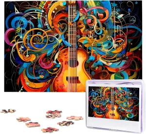 citadel past radar fitness Puzzles Family Decoration Photo Puzzle for Adults (29.5" x 19.7") Music Series Puzzles 1000 Pieces Wooden Jigsaw Puzzle Personalized Picture 