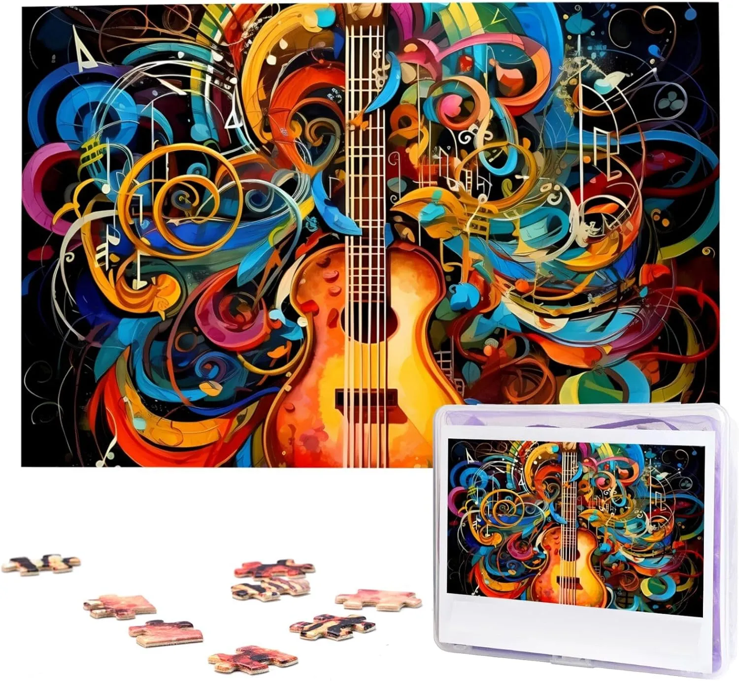 citadel past radar fitness Puzzles Family Decoration Photo Puzzle for Adults (29.5" x 19.7") Music Series Puzzles 1000 Pieces Wooden Jigsaw Puzzle Personalized Picture 