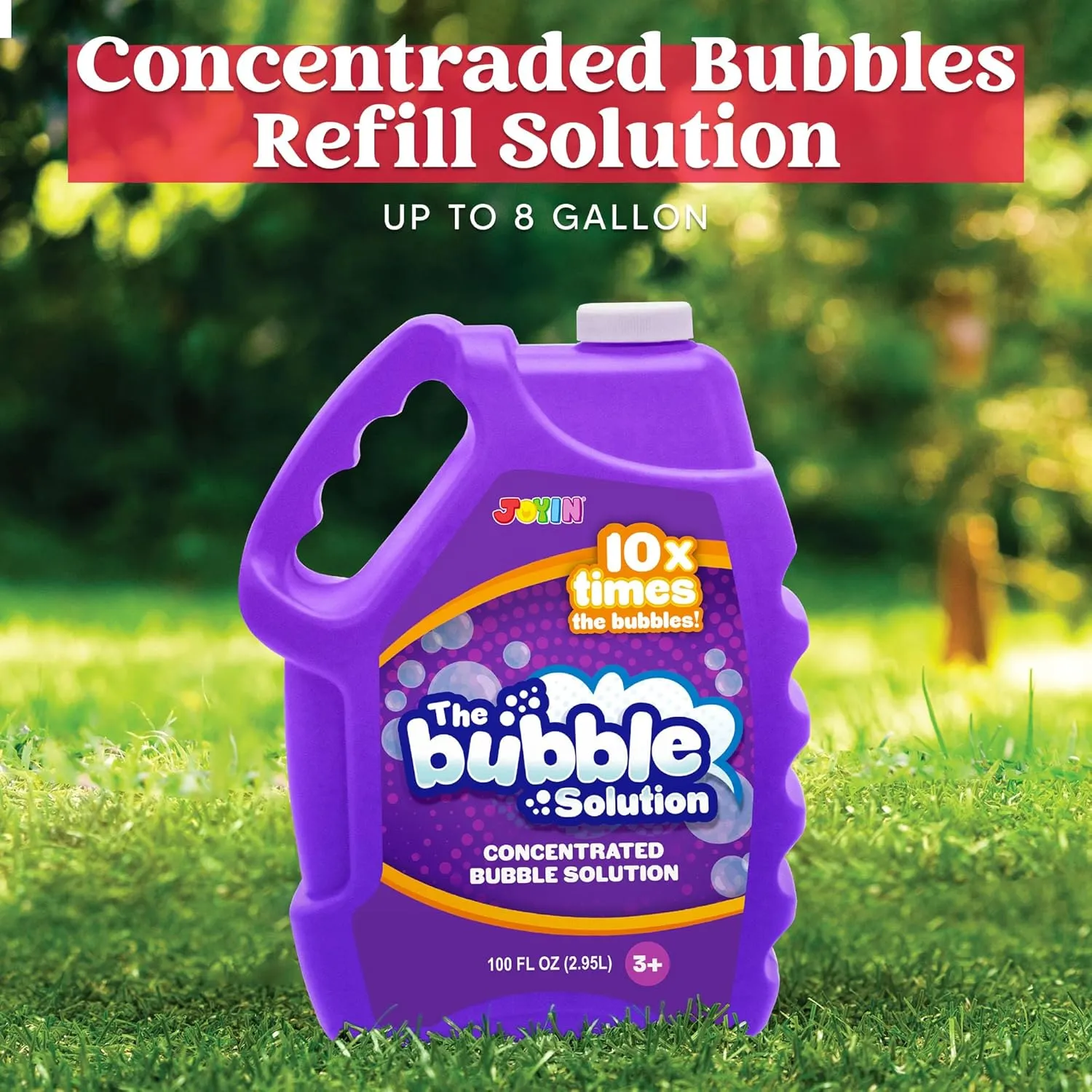 Classroom Prizes, Easter (Purple) JOYIN 100 Oz horsepower tide miserable displacement Concentrated Bubble Solution (up to 8 Gallon) for Large Party in Summer Celebrations, Party Favor, Bubble Summer Toy, 