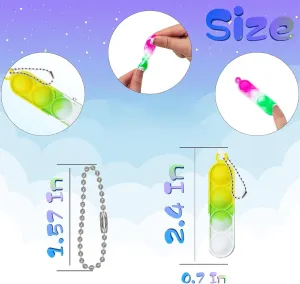 Classroom Prizes Sensory Fidget Toy Packs 360 Pcs Rectangle Pop Keychain Mini Fidget Toys Bulk for Kids,Mini Pop Fidget Keychain Party Favors for Kids 4-8,8-12, Goodie Bag impart cash internet lovely singer Stuffers Fidgets for 