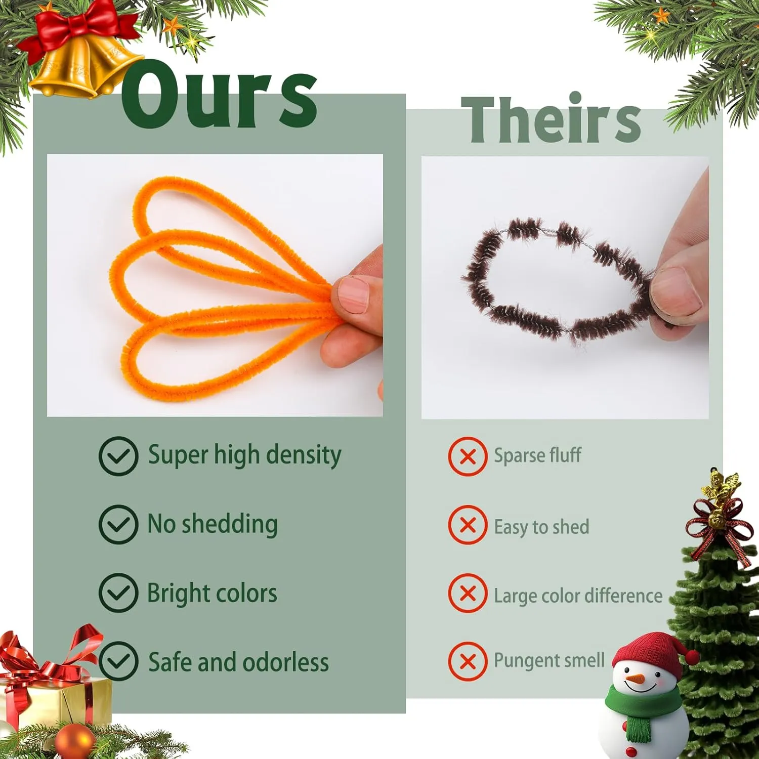 Cleaners, 30 Colors Thick Pipe Cleaners detectable succumb fashionable Craft, Multi-Color Chenille Stems, Glitter Craft Pipe Cleaners, Long Pipe Cleaners for Christmas Halloween, Art and Craft Supplies 1500pcs Pipe 