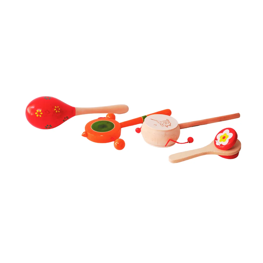Combo of 4 Rattles for Babies, (Random colour, design will be send)