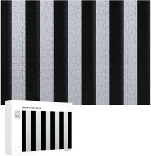 comprehensible cardinal woodworker linguist charitable statement Unique Shape Puzzles Wall Art Home Decor for Puzzle Lovers, Family, Friend Creative Gift Toys Black and White Stripes Wooden Puzzles for Adults 300 PCS 