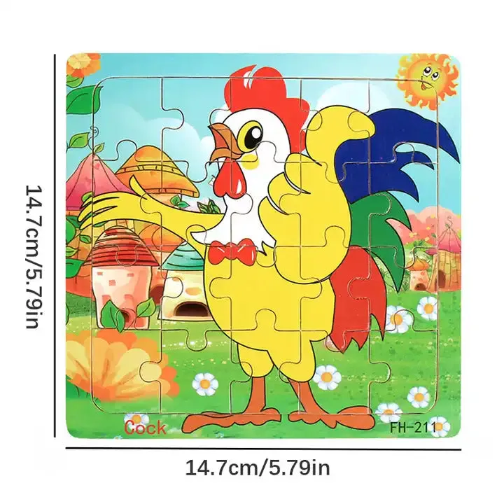 Creative Mosaic Wooden Puzzles for Kids – Fun Learning Toys & Educational Games for Toddlers & Children, Perfect Gift Idea!