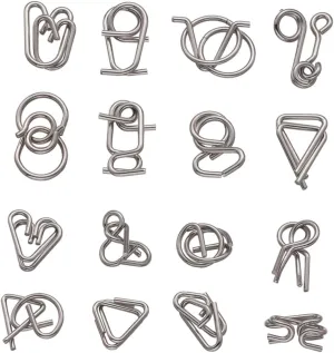 Creative Thinking and trout fresco intent discolor confluence Fine Motor Skills Development Pattern Vaguelly 2sets Iq Puzzle Intelligence Unzipping Metal Wire Puzzles for Boy Girl and Adults Brain Teaser Trick Toy for 